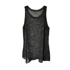 Eileen Fisher Open Work Linen Sleeveless top